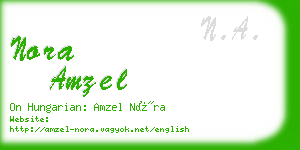 nora amzel business card